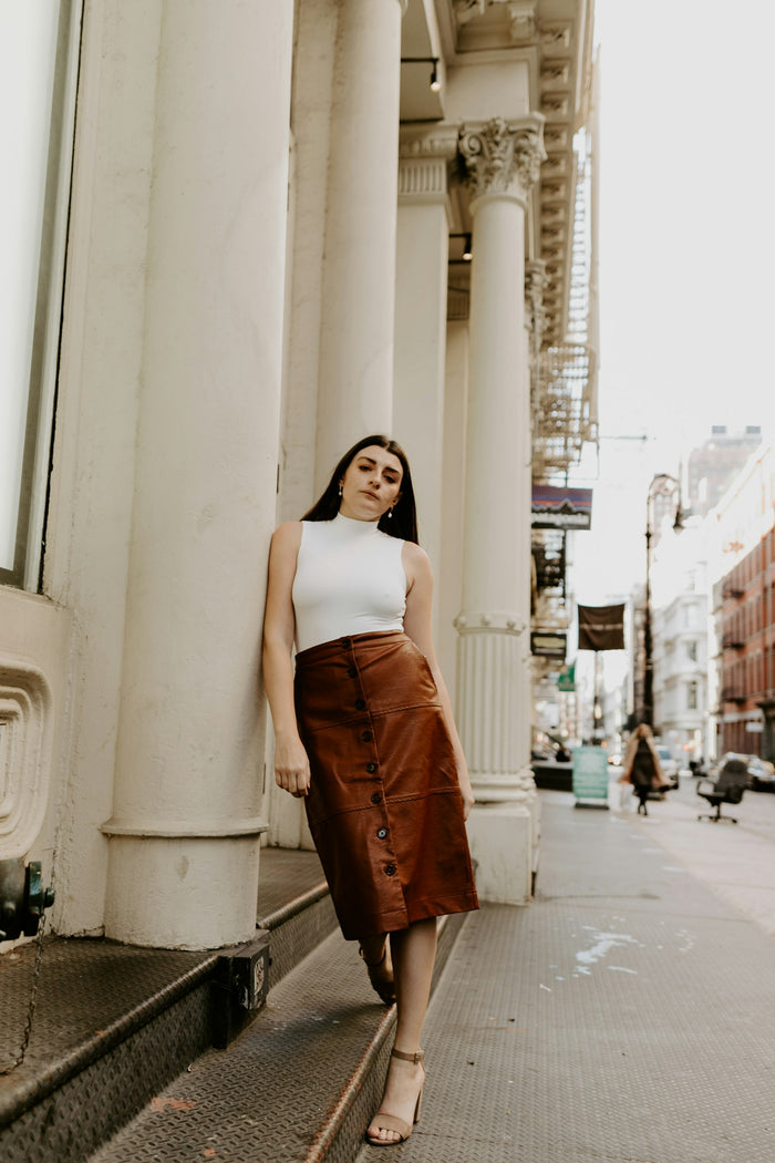 Satin Midi Skirt